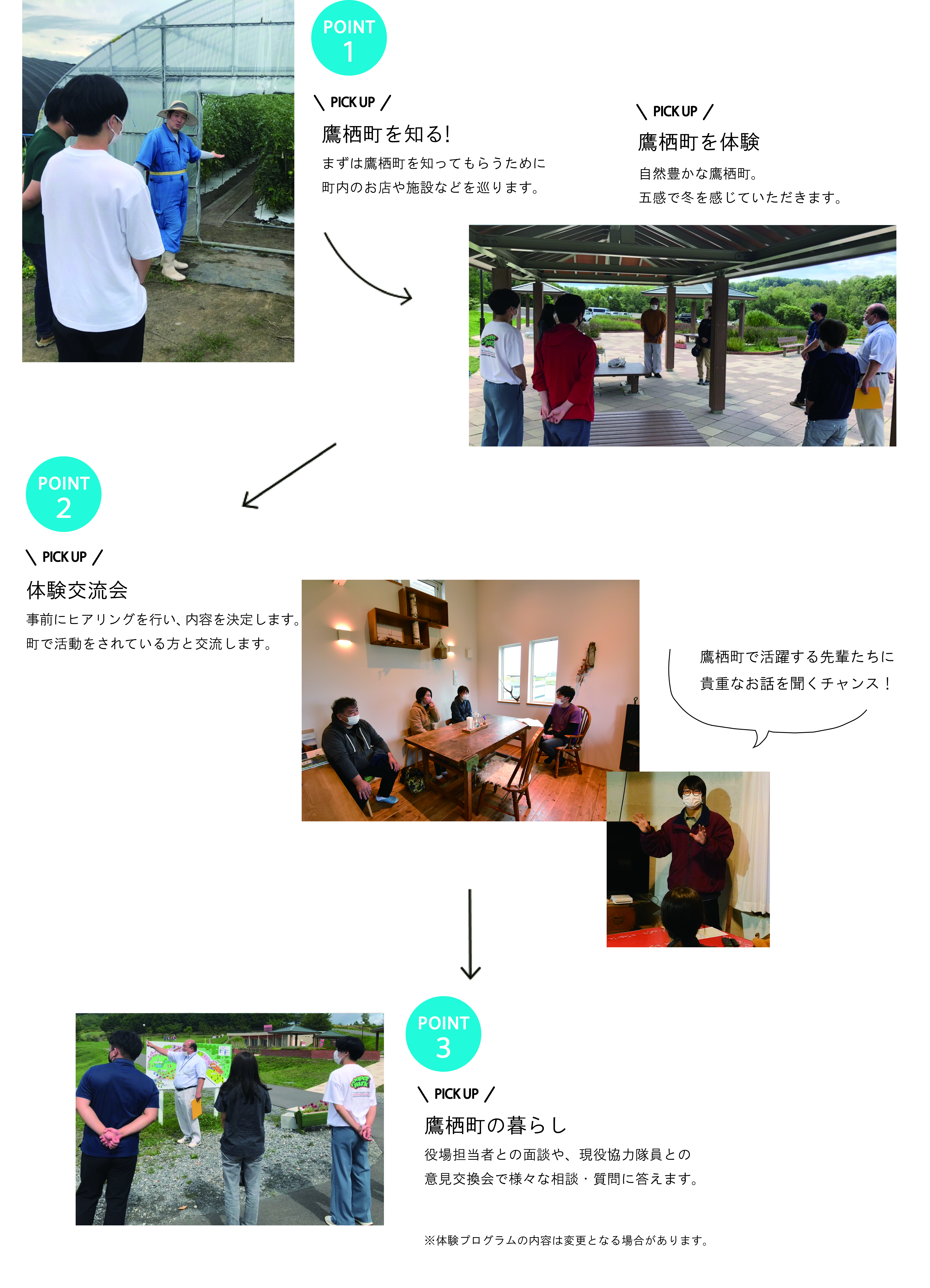 体験プログラムの内容